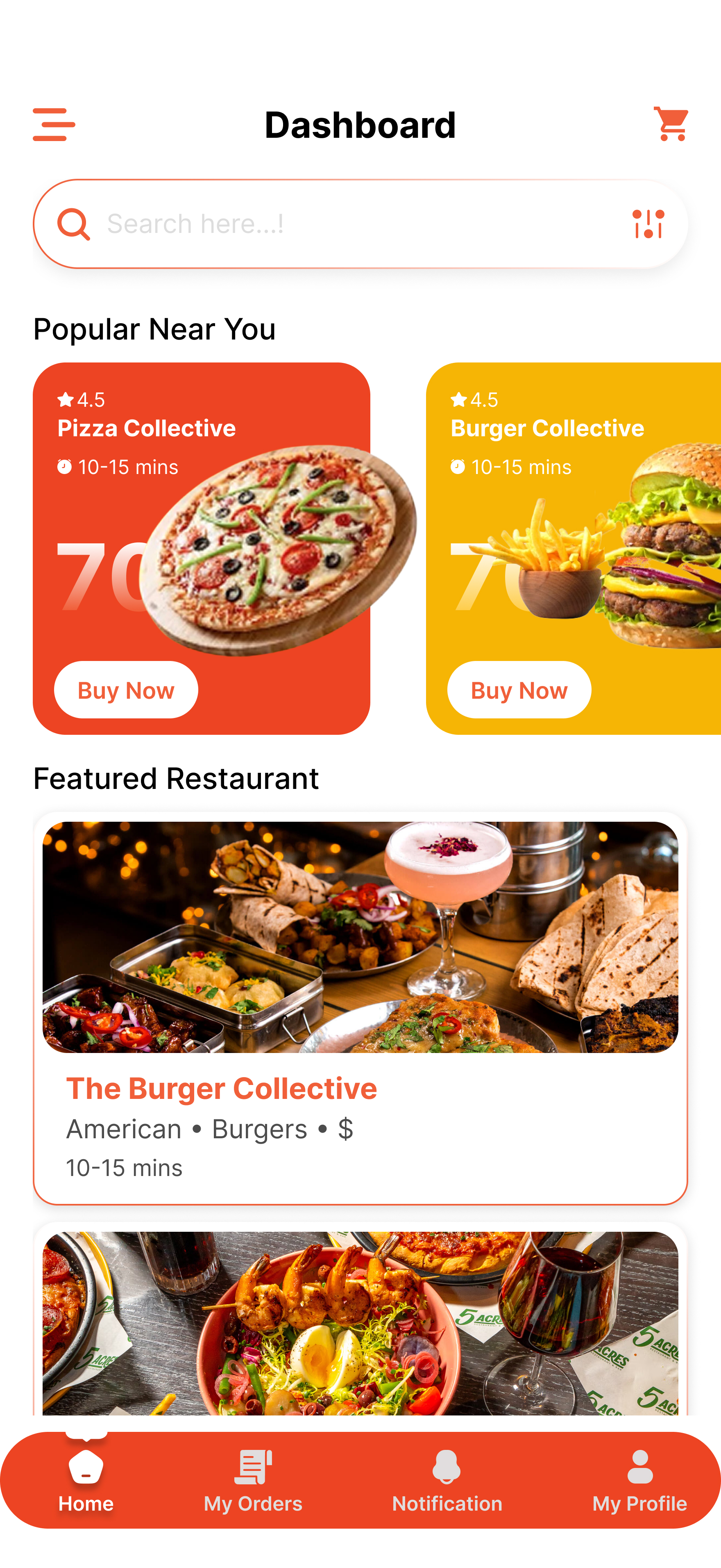 YumRunner App Dashboard